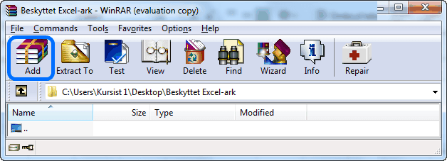 Add Archive i Winrar