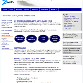 ZoomTeks hjemmeside 2010
